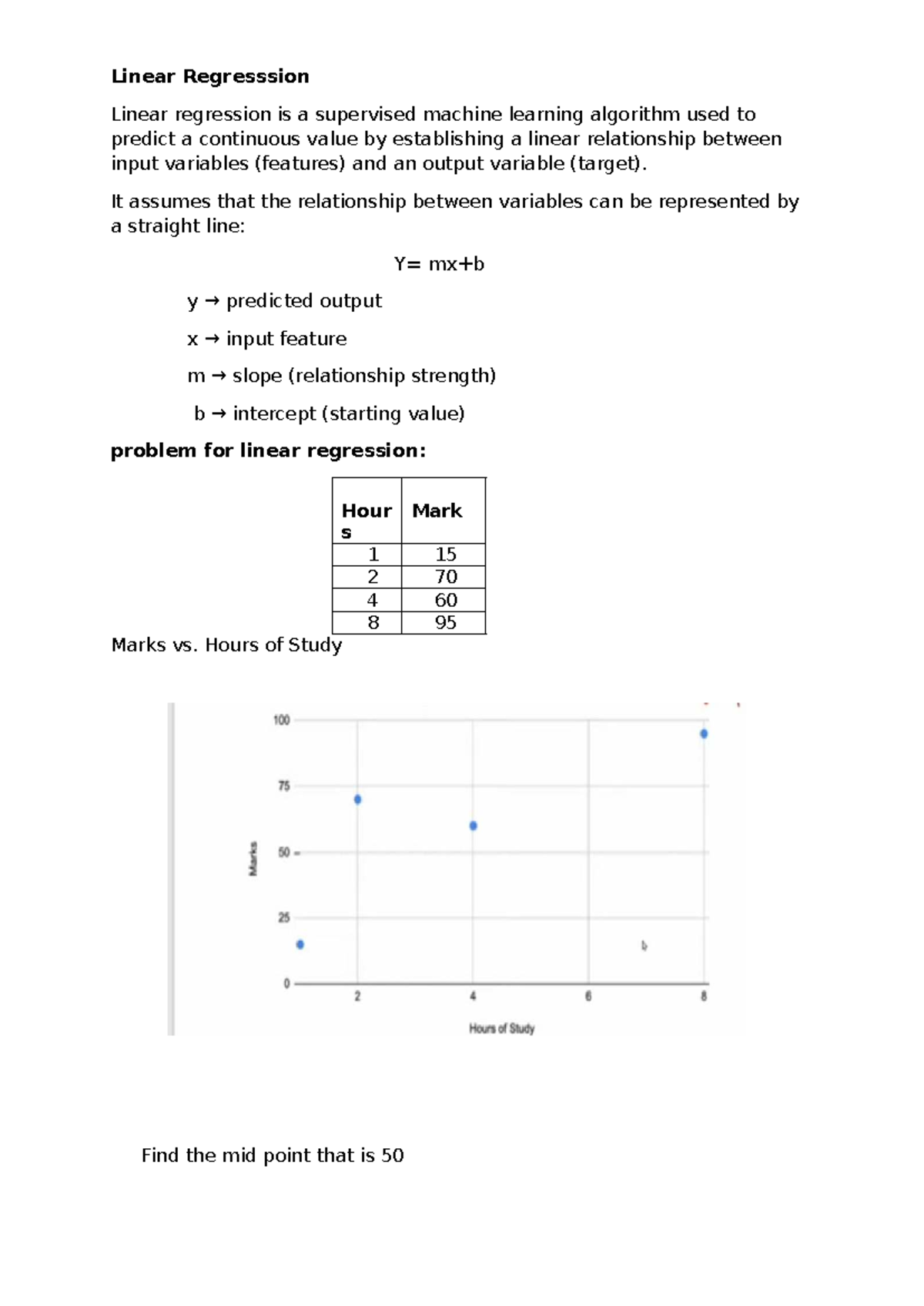 Unit 3: Supervised Learning - Linear Regression and Beyond - Studocu