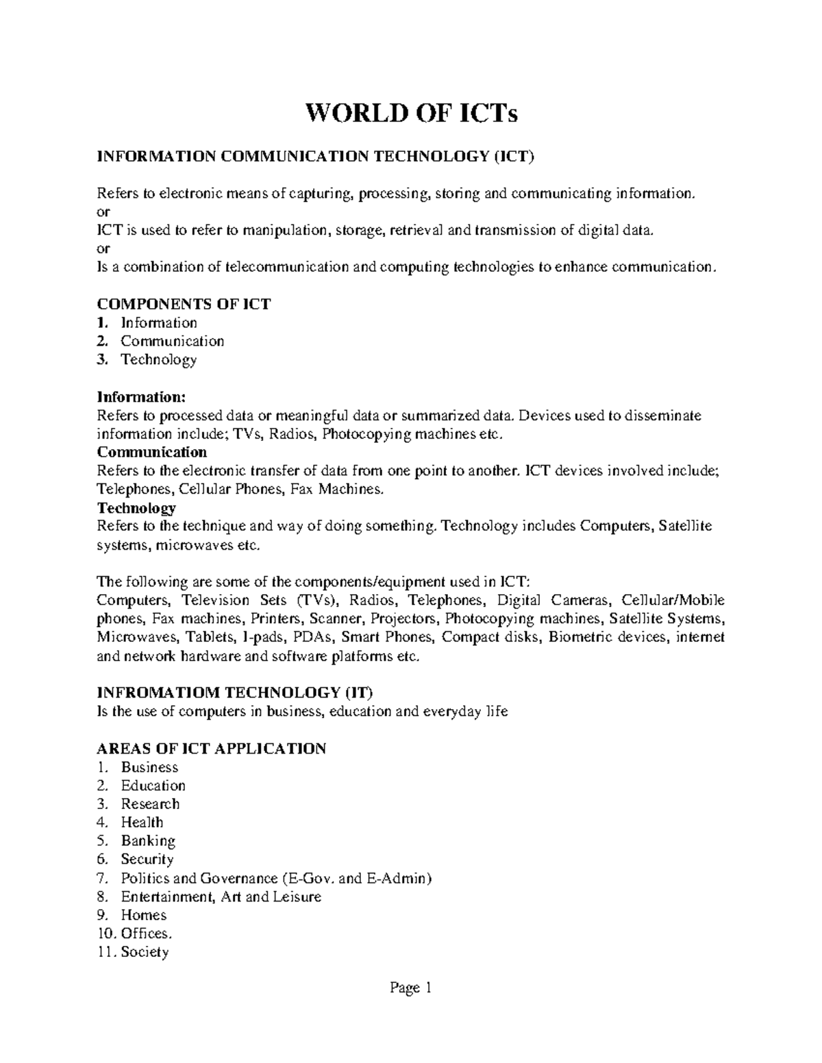 2020 April S5 ICT Notes: Understanding Information Communication ...