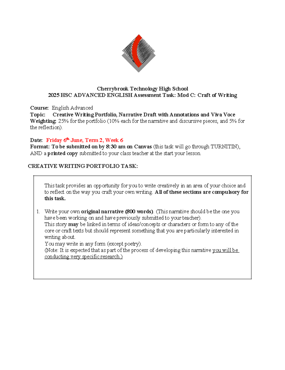 HSC 2025 Advanced English Mod C: Creative Writing Portfolio & Viva Voce ...