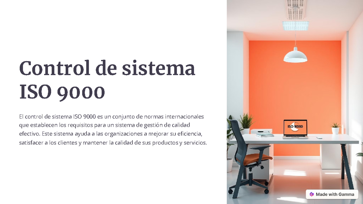 Control de sistema ISO 9000 - Este sistema ayuda a las organizaciones a ...