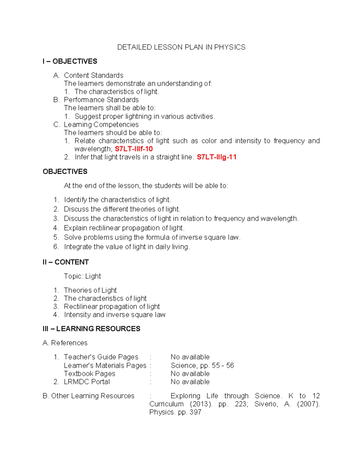 Atom LP - Semi-Detailed Lesson Plan on Sub-Atomic Particles for Grade 8 ...