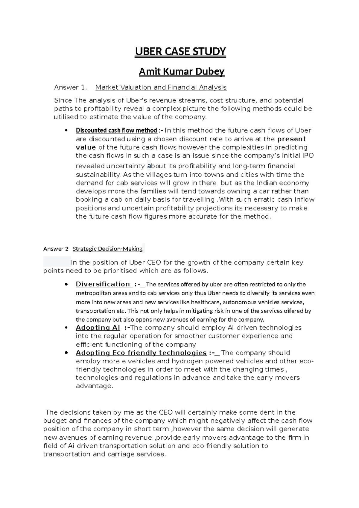 Amit kumar Dubey Uber Case Study Project - UBER CASE STUDY Amit Kumar ...
