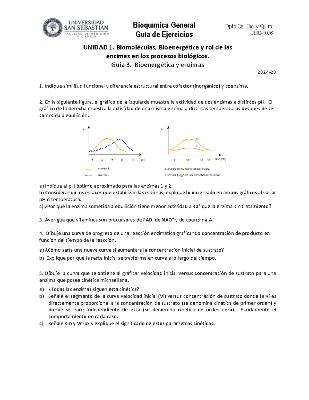 Gu%C3%ADa%20de%20ejercicios%203%20 %20Enzimas - Bioquímica General Guía ...
