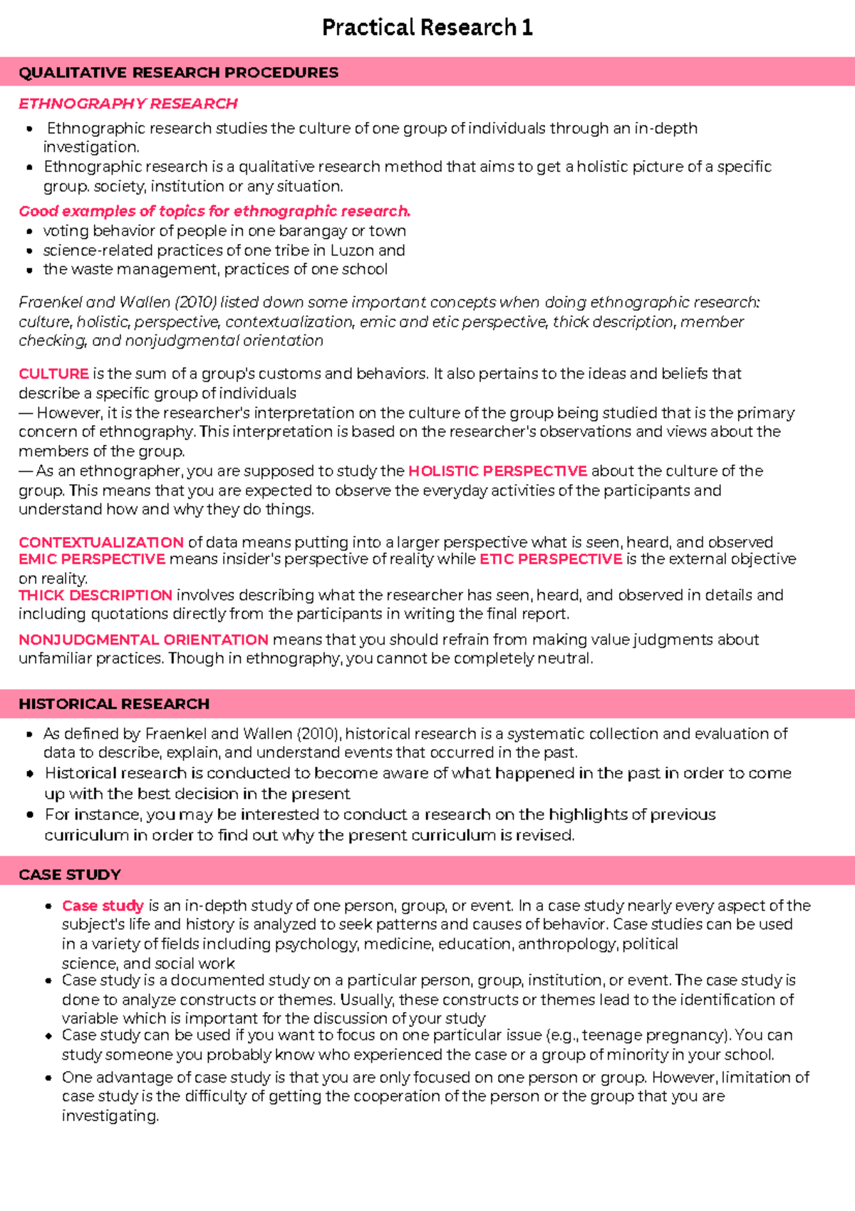 Qualitative Research Methods: Ethnography, Case Study, & Sampling ...