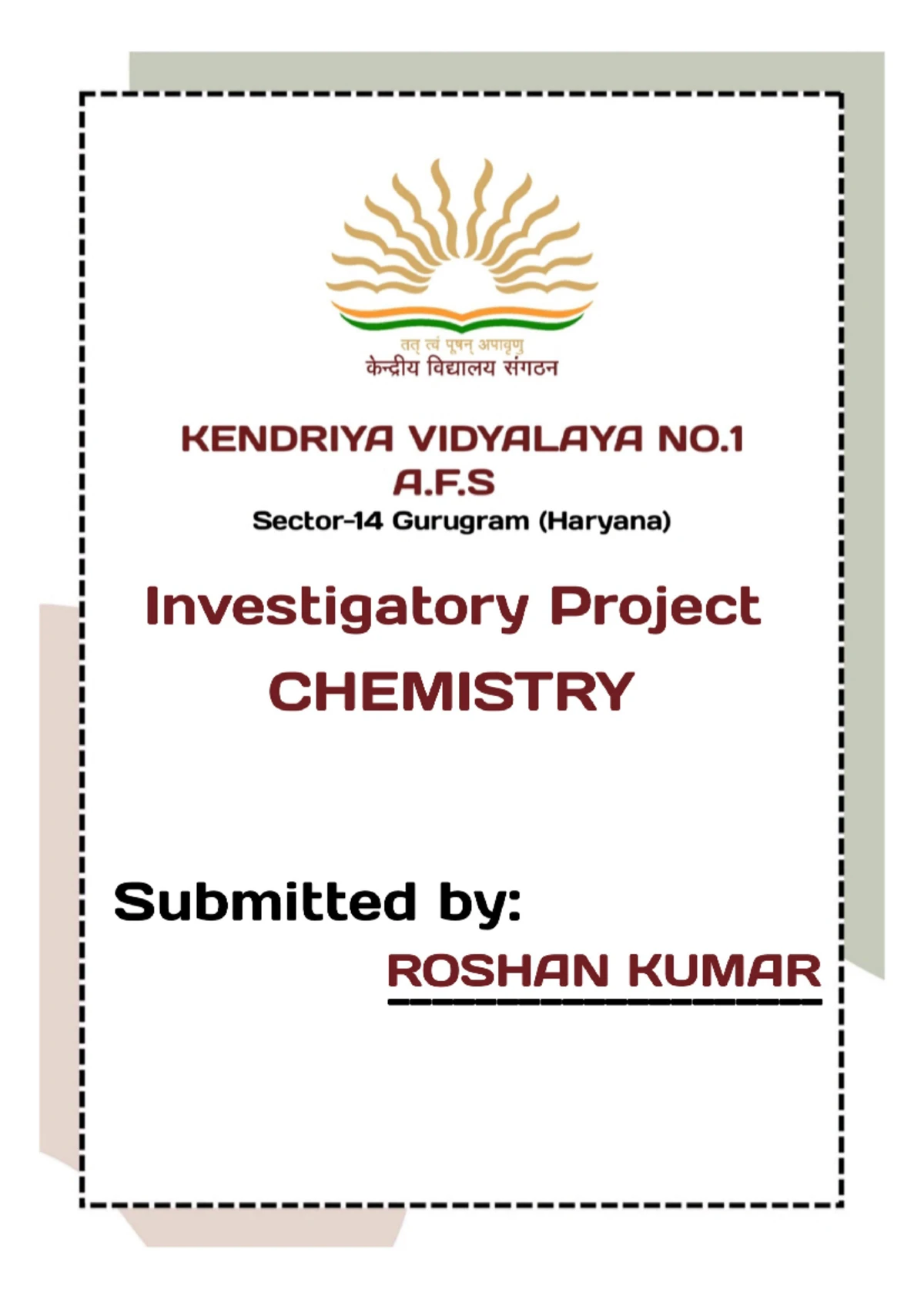 Analysis of Honey: Investigatory Project File for Chemistry (043) - Studocu