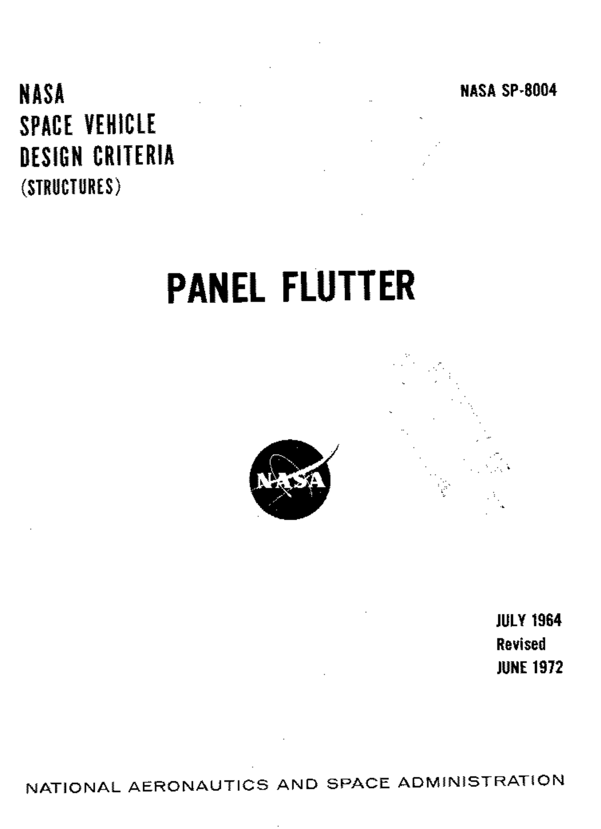 NASA Design Criteria for Panel Flutter (SP8004) - Studocu