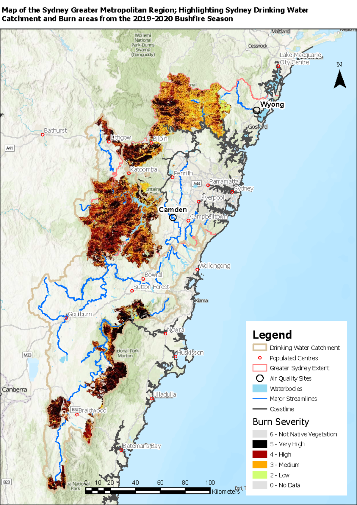 PRAC 9 MAP - the map - Wyong Camden Campbelltown Huskisson Katoomba ...