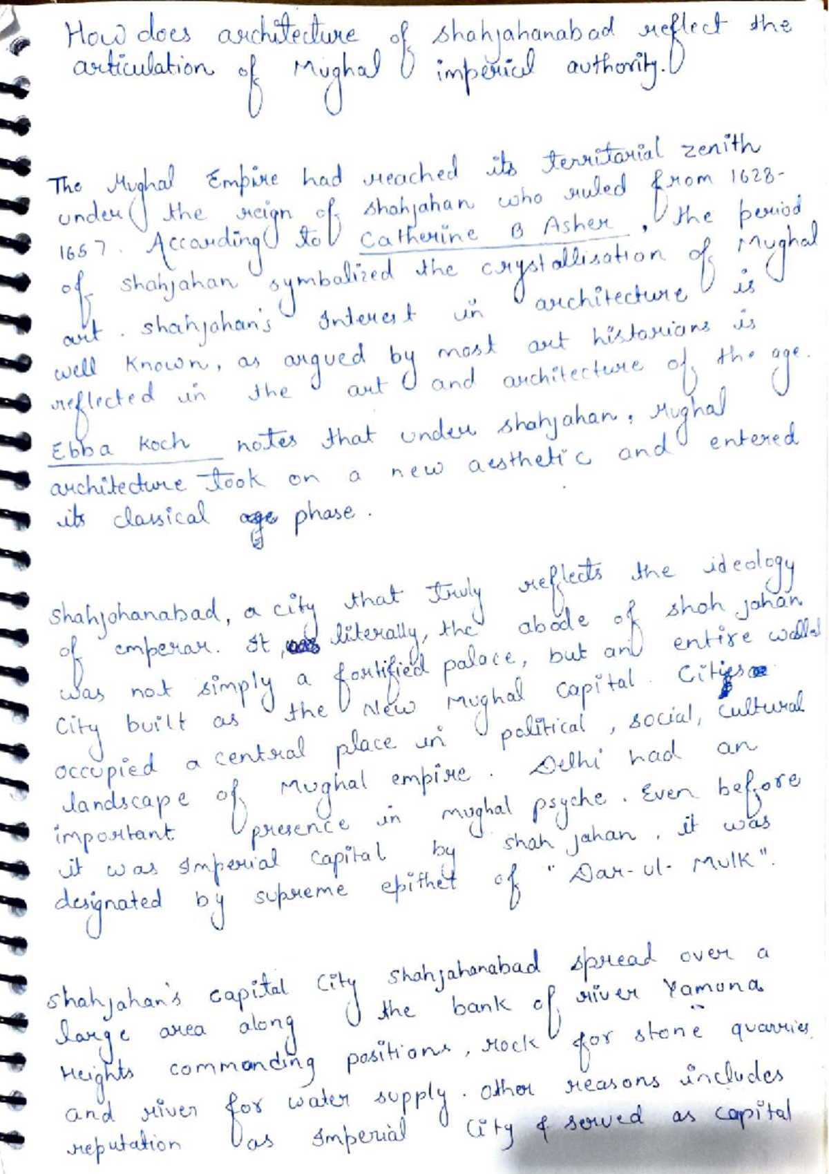 Shahjahanabad: Architectural Insights and Historical Context (5th Sem ...