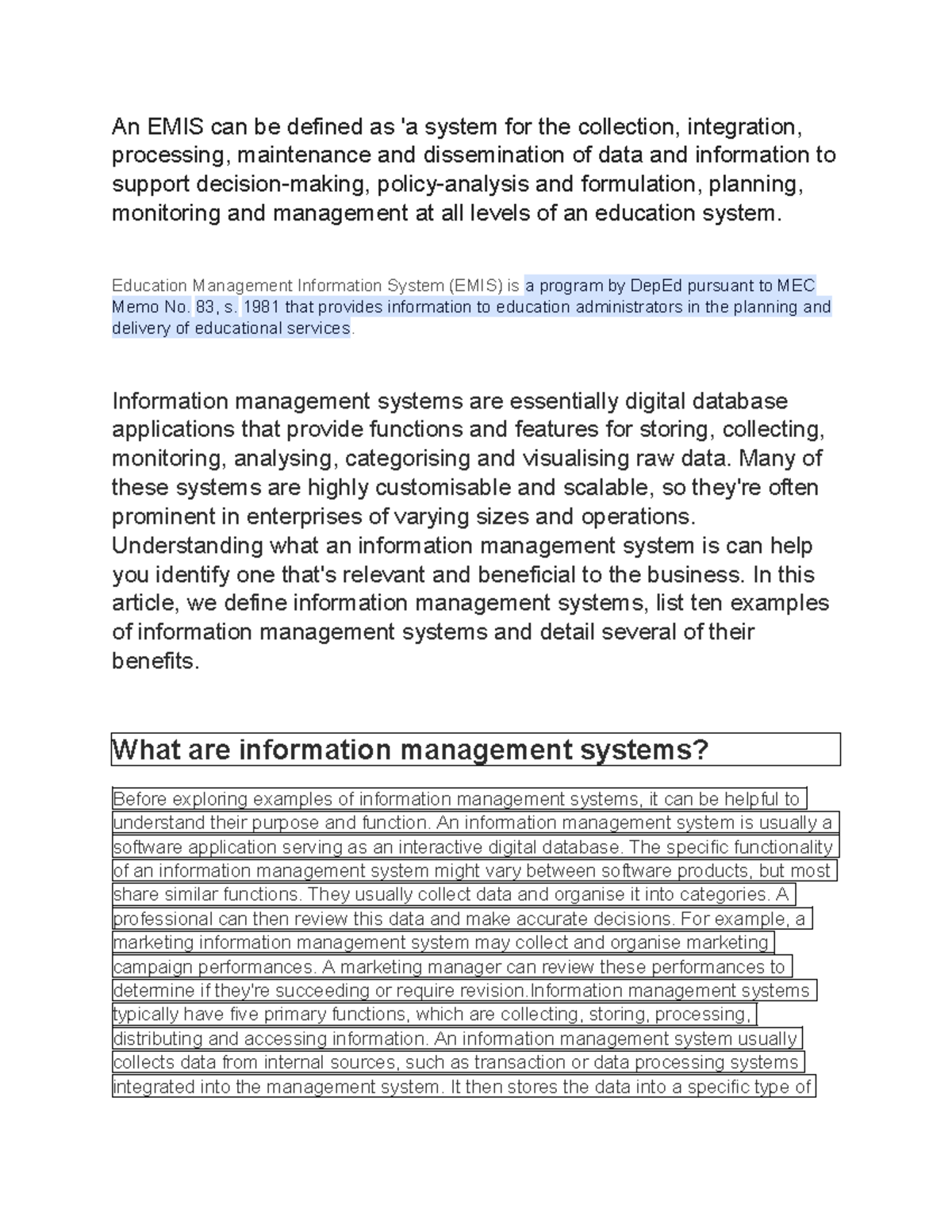 EMIS: Understanding Education Management Information Systems and Their ...