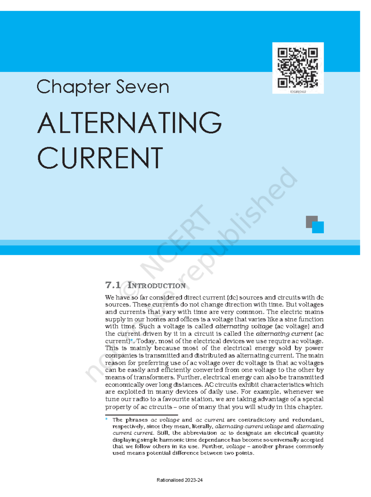 part 1 chapter 7 - 7 INTRODUCTION We have so far considered direct ...