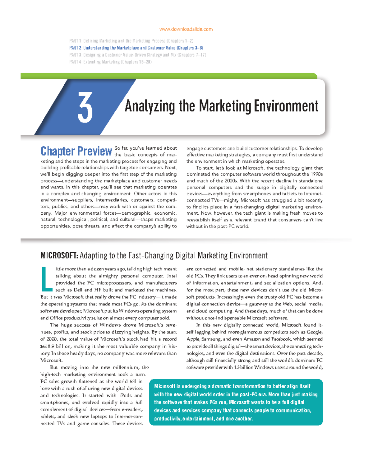 Analyzing the marketing environment: Chapter 3 notes for MKT 101 - Studocu