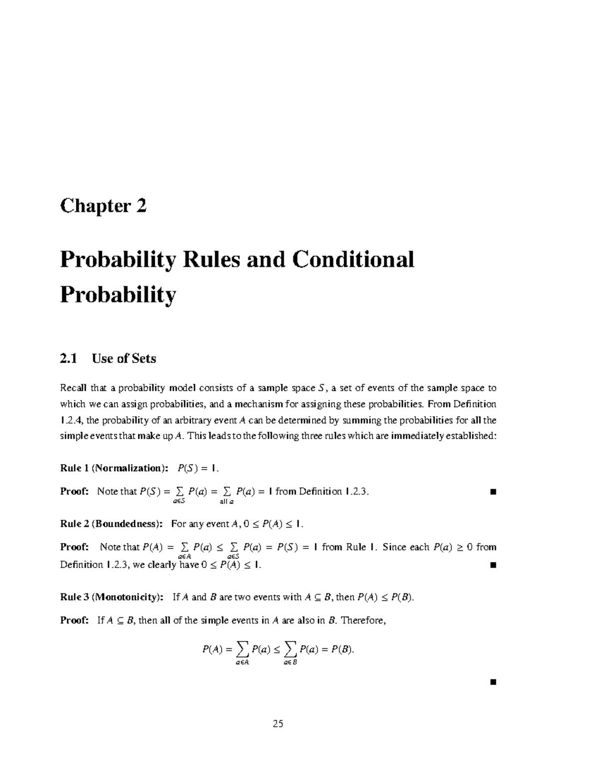 STAT 230 Course Notes F24 Edition - CH2-revised 2 (1) - Chapter 2 ...