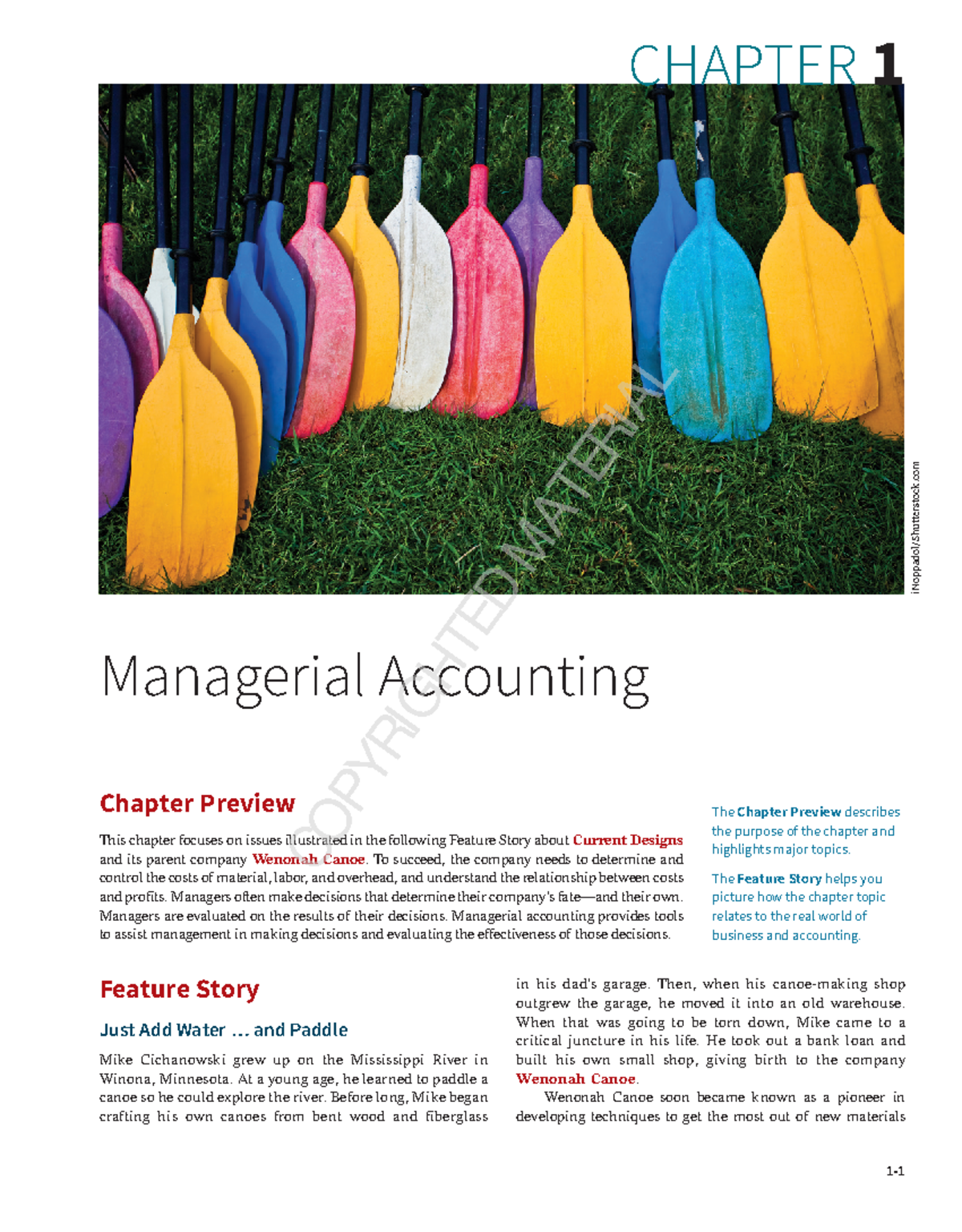 Managerial Accounting Tools for Business Decisions - Chapter 1
