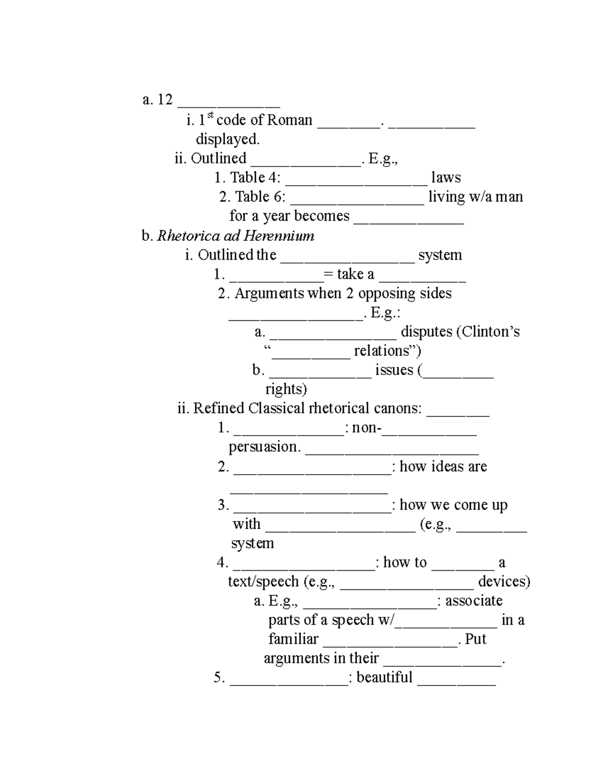 Roman Rhetoric and Its Evolution - Studocu