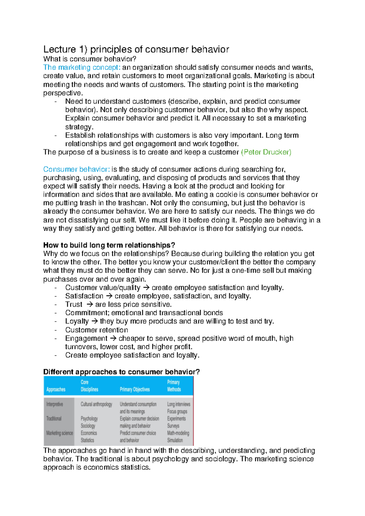 Consumer Behavior Lecture Notes (CB101): Principles & Decision Making ...
