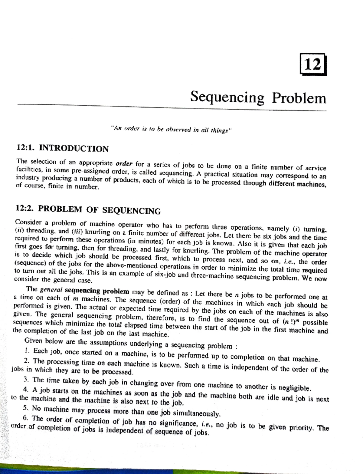 Ormqp 2 - Unit 5 job sequencing problems - b) An industry produces two ...