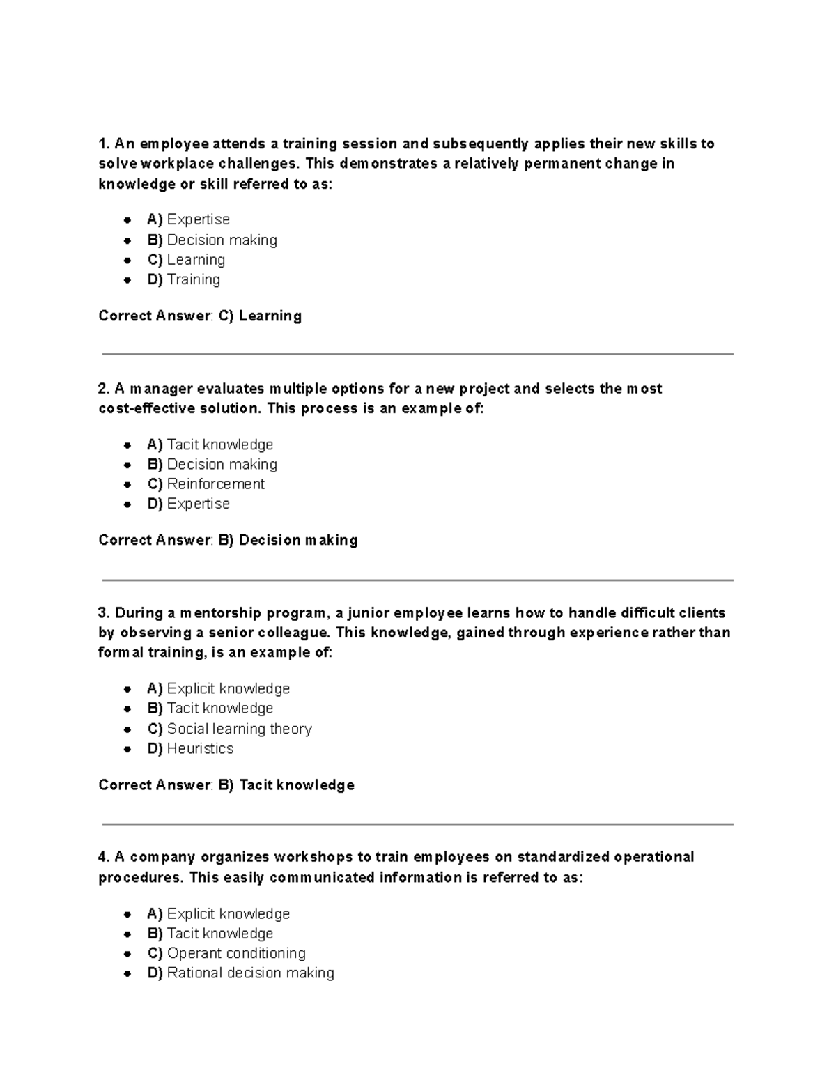Chapter 9 Questions - OB - Organizational Behavior Insights - Studocu