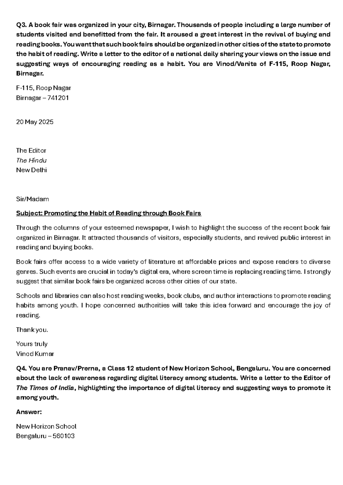 Letter to the Editor: Promoting Reading & Digital Literacy - Studocu