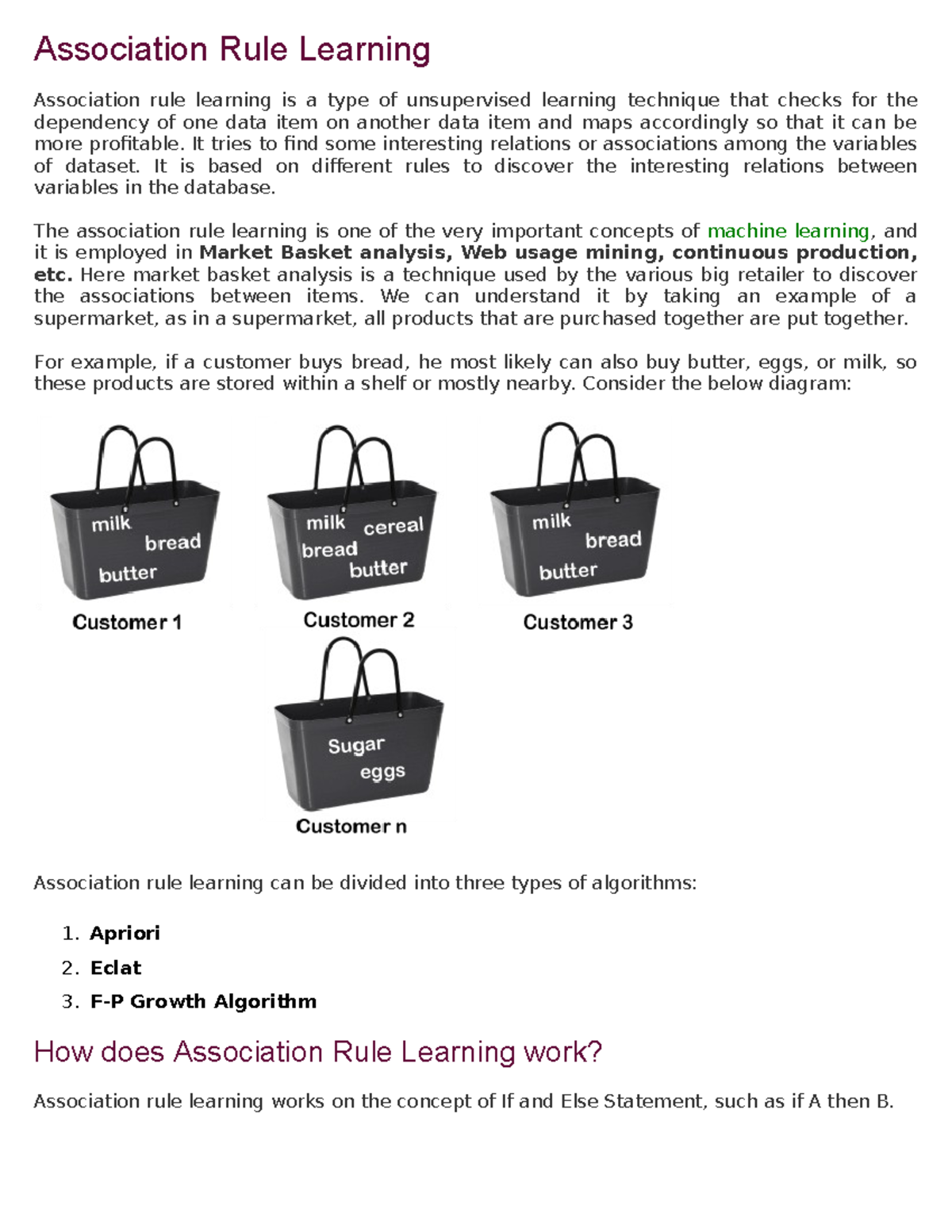 DMDW Unit 2 - Understanding Association Rules & Classification ...