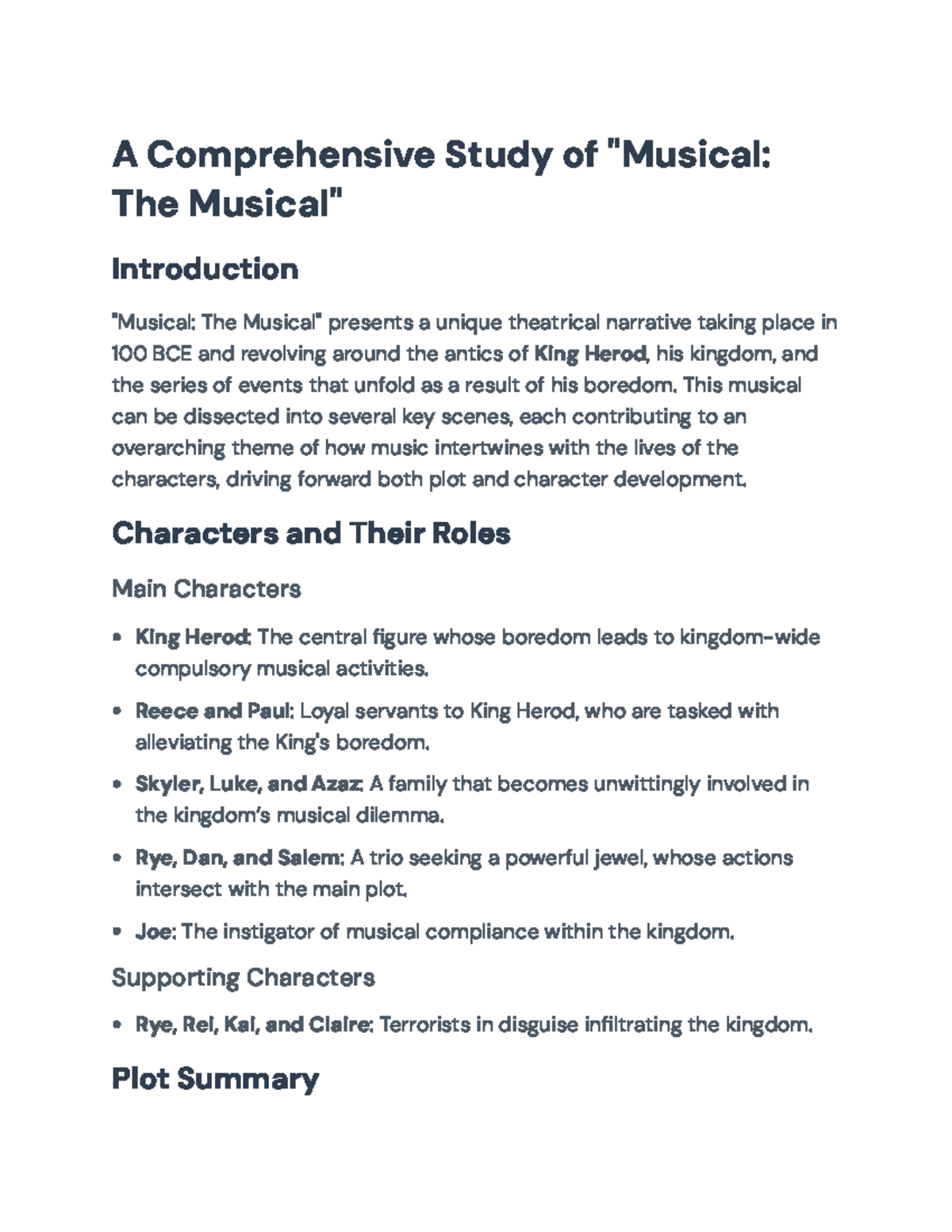 Comprehensive Study of 