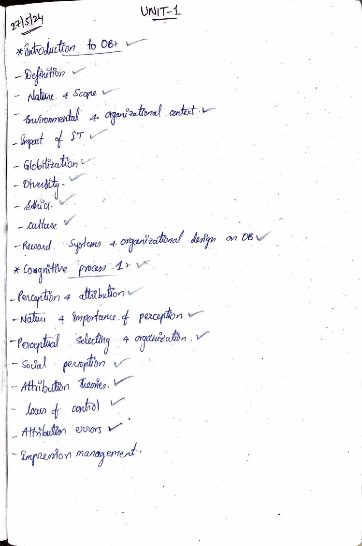 OB Unit 1: Understanding Organizational Behavior, Diversity, and Ethics ...