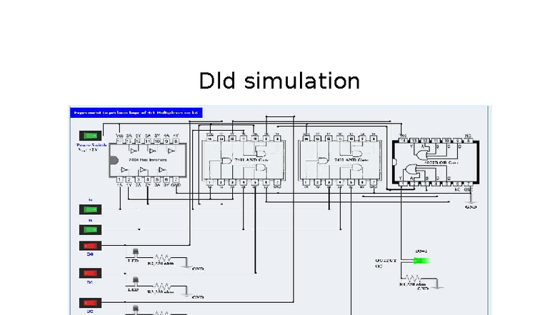 DLD Simulation: 4:1 Multiplexer & 1:4 DEMUX Experiment - Studocu