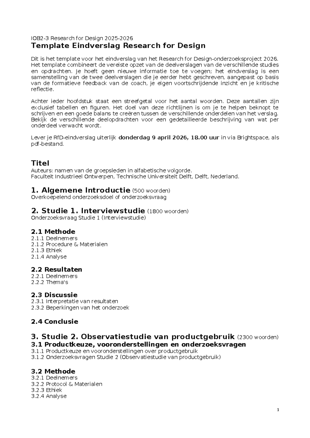 IOB2-3 RfD 2026 Eindverslag Template voor Onderzoek - Studeersnel