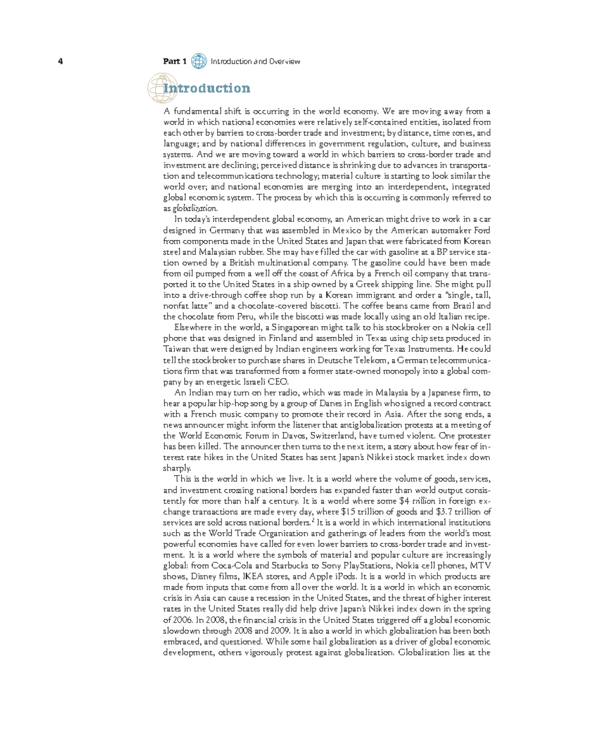 Chap 1: Overview of Globalization and Its Economic Impacts - Studocu