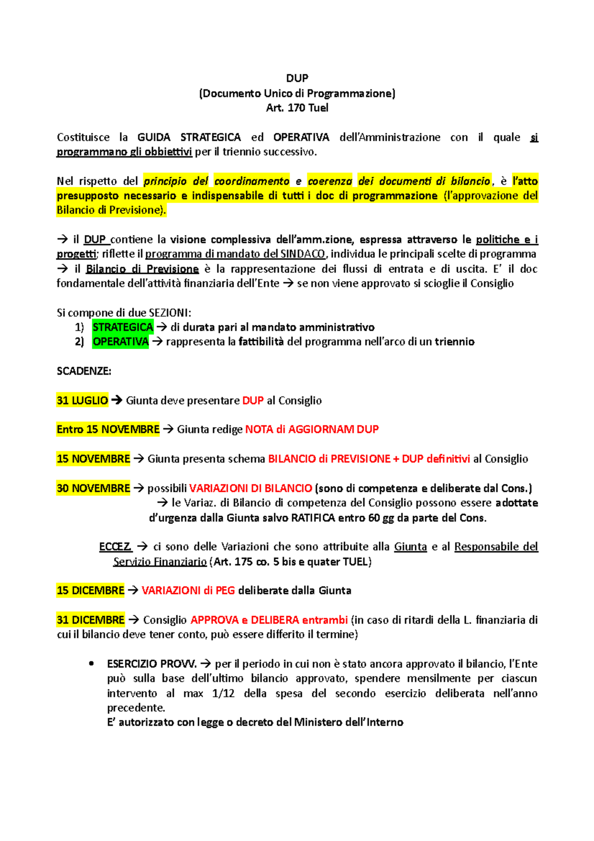 Fasi di Entrata e Spesa nel Bilancio: Gestione FASI 101 - Studocu