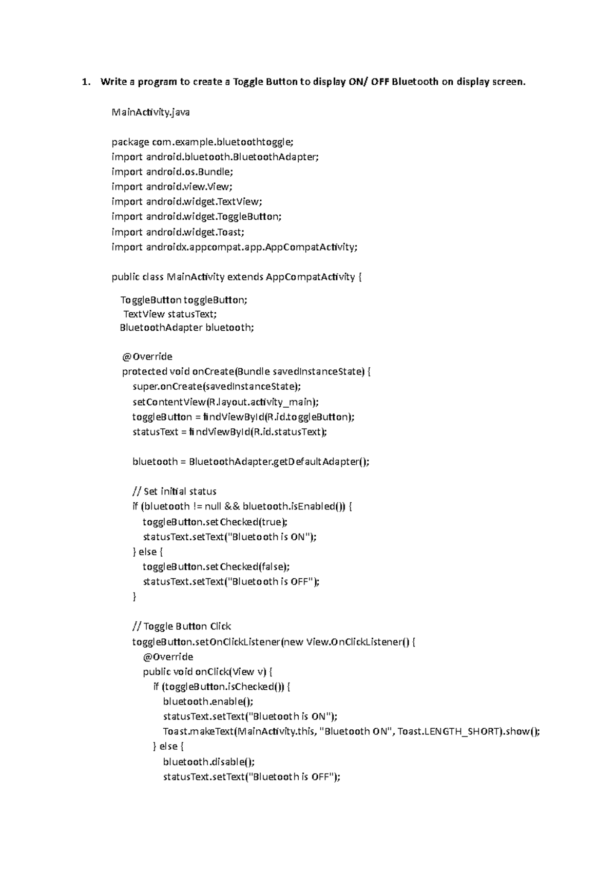 CS101: Programming Assignments - Toggle Button, Checkboxes, Progress ...