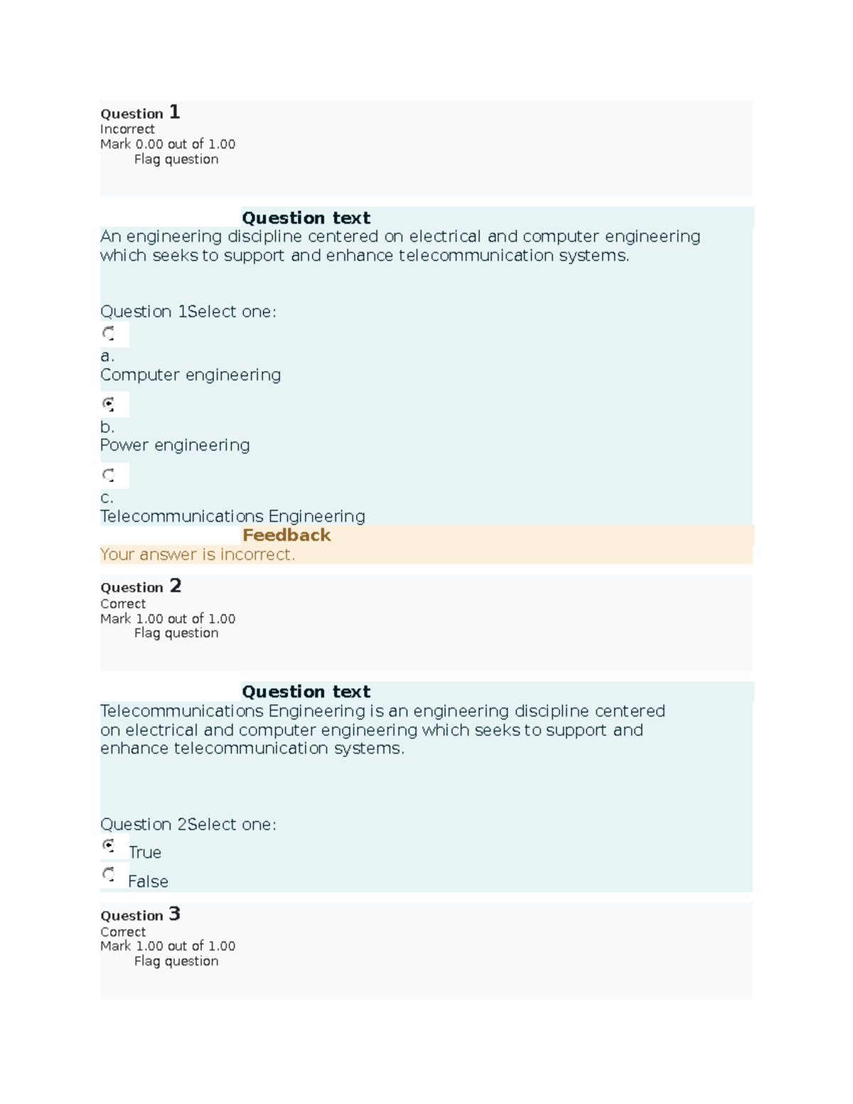 Computer Engineering as a Discipline - Final Quiz 2 Review - Studocu