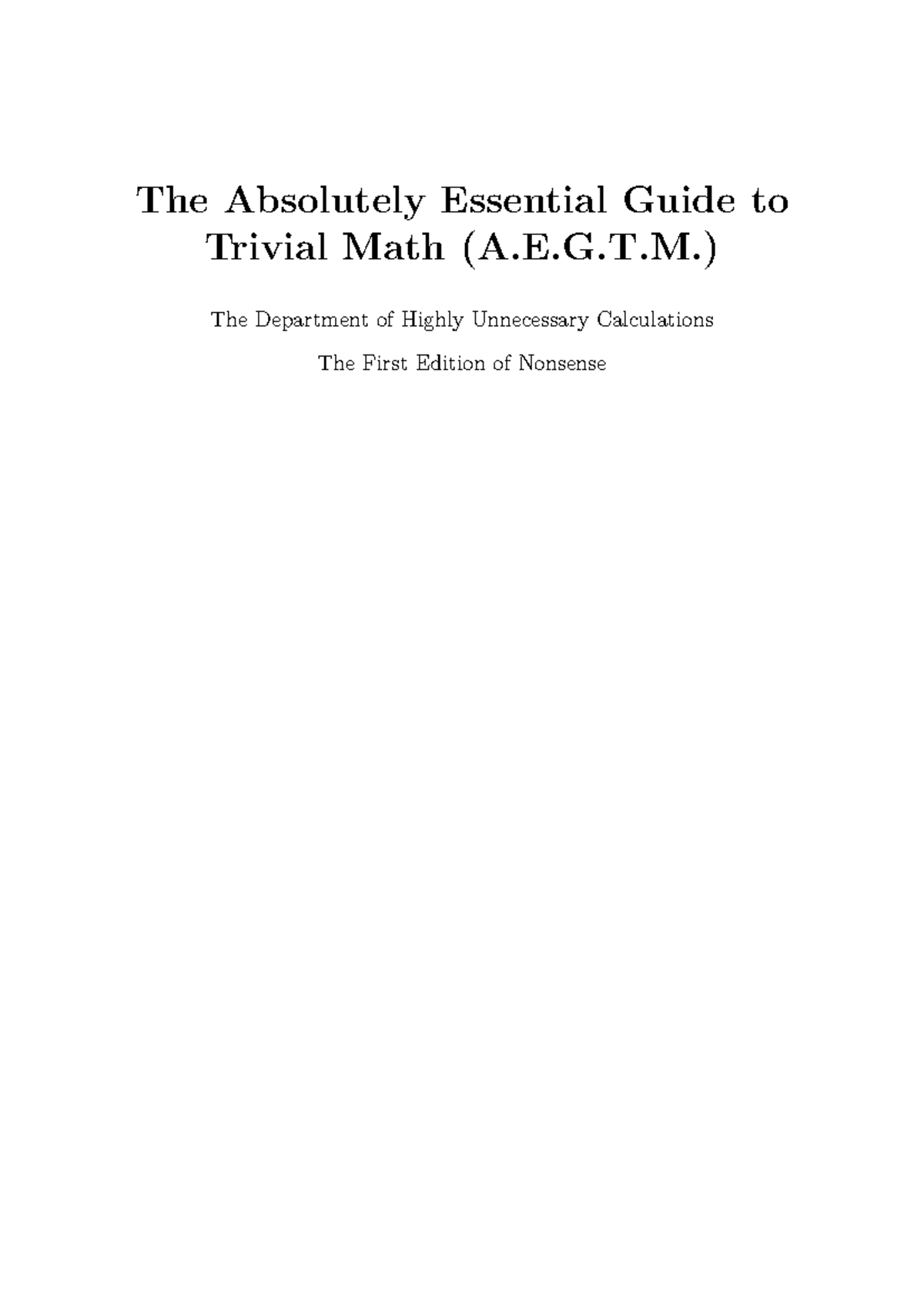 A.E.G.T.M. Module 3: Trivial Travel - Essential Math Concepts - Studocu