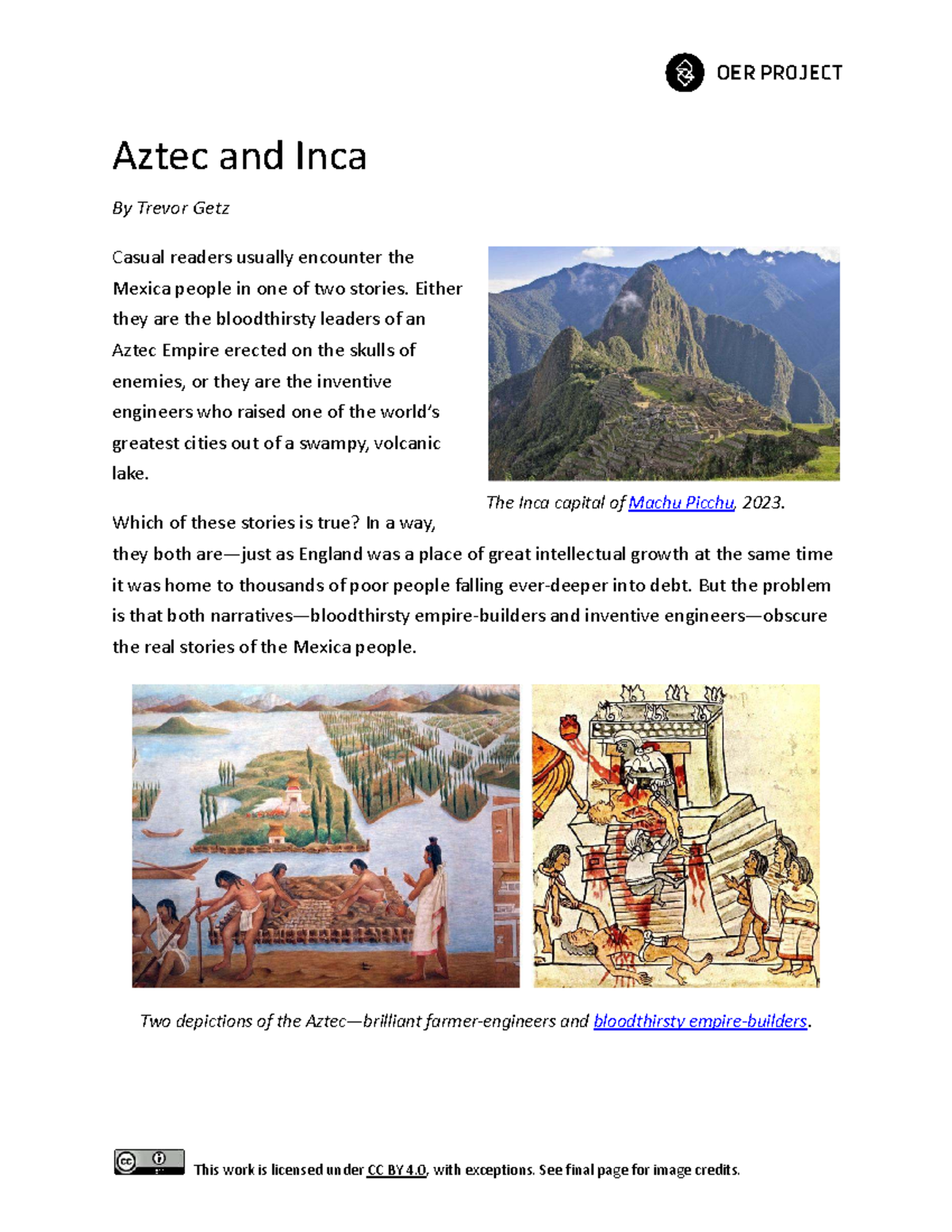 Aztec and Inca: Understanding Two Great Empires - Studocu