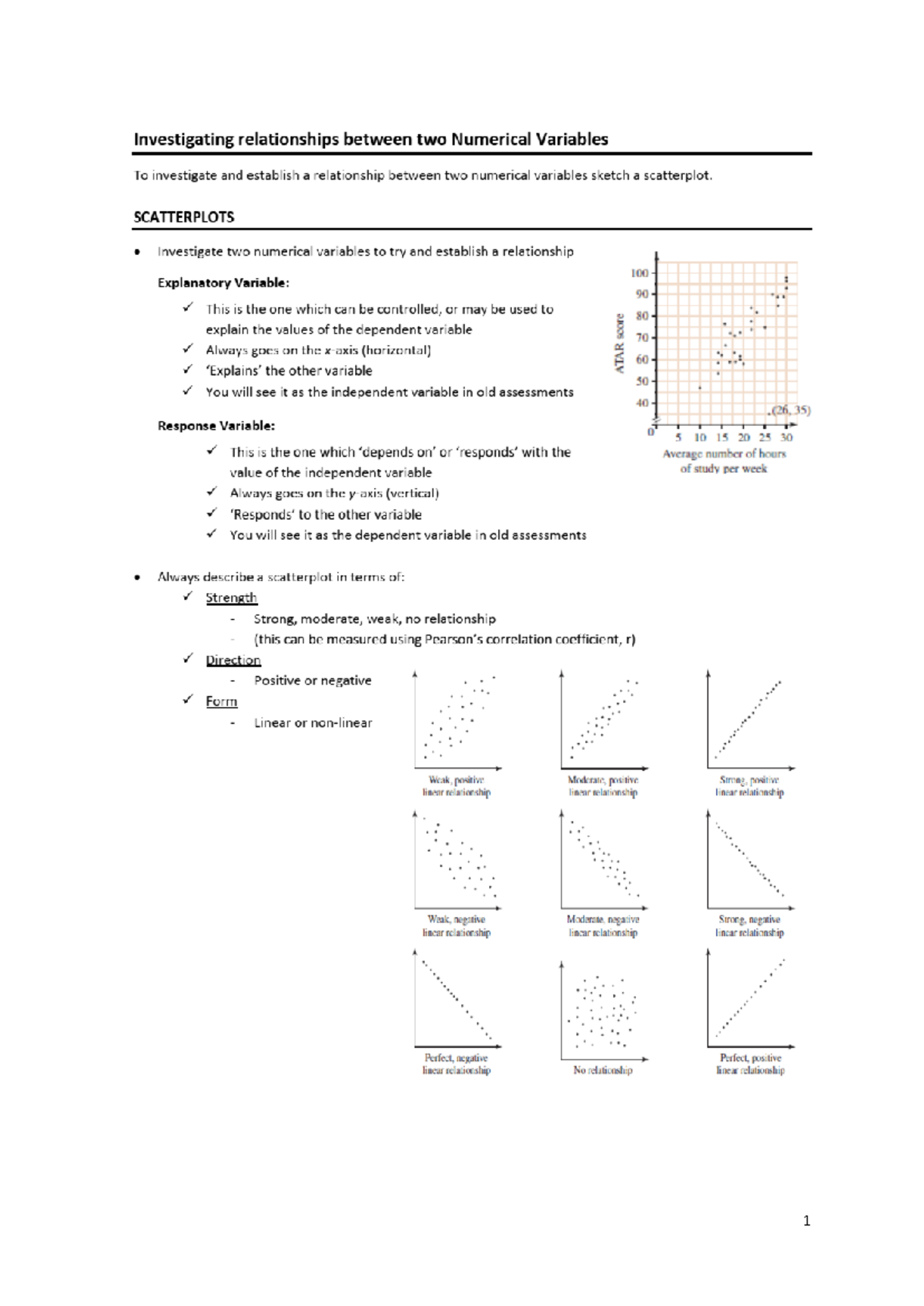 Investigating relationships between two numerical variables ...