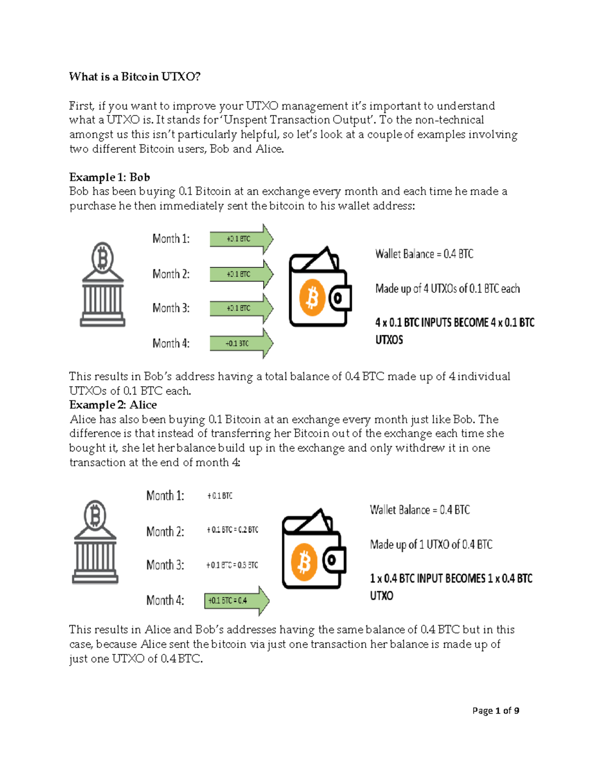 Introduction to UTXO Management: Bitcoin Transaction Input/Output Analysis  - Studocu