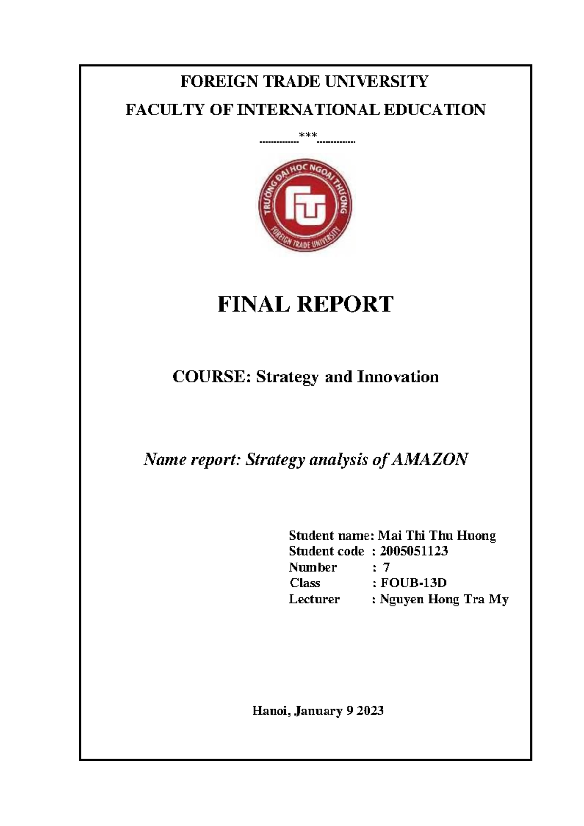 Final- Report-2005 051123 compress - FOREIGN TRADE UNIVERSITY FACULTY ...