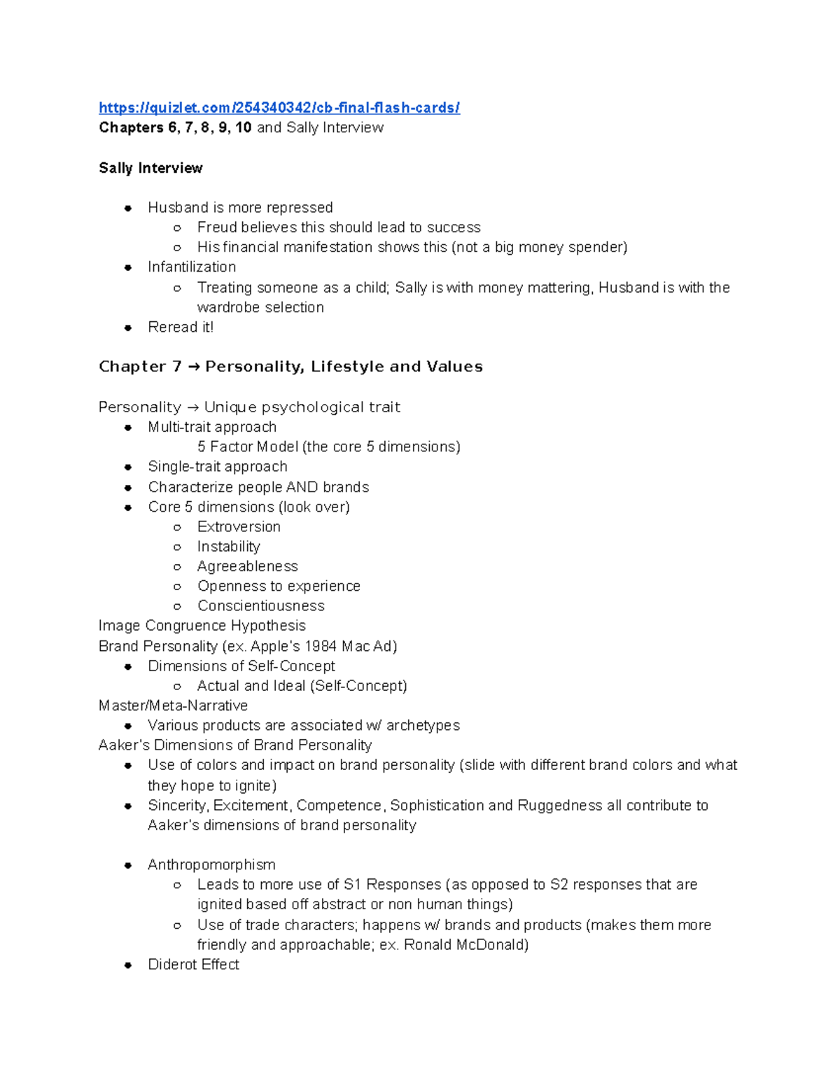 Consumer Behavior CB 300 Final Exam Study Guide with Interviews ...