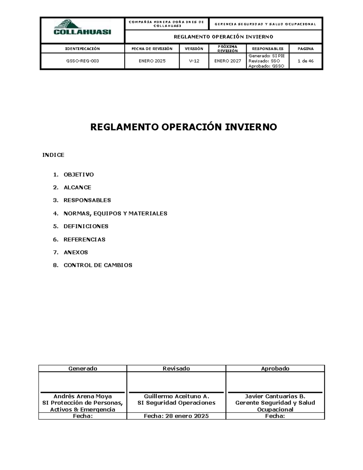 Reglamento de Operación Invierno CMDIC - Rev. 12 - Enero 2025 - Document Preview