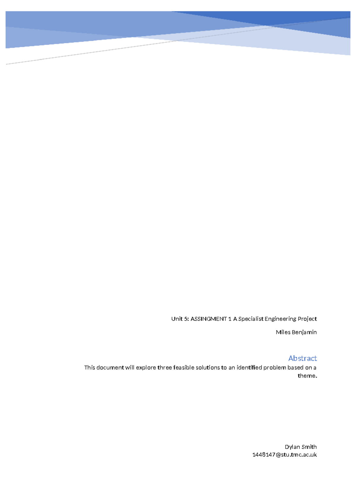 Unit 5: Assignment 1 - Solutions for Home Security Engineering Projects ...