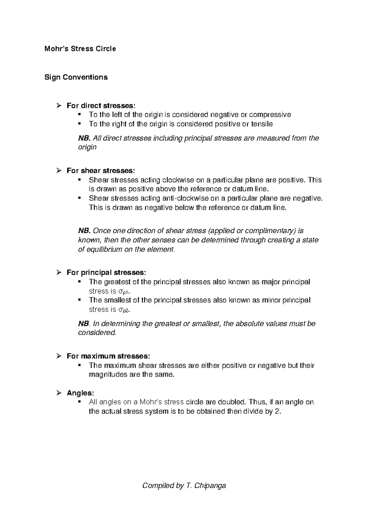 Mohr's Stress Circle Method: Core Notes for In-Depth Understanding ...