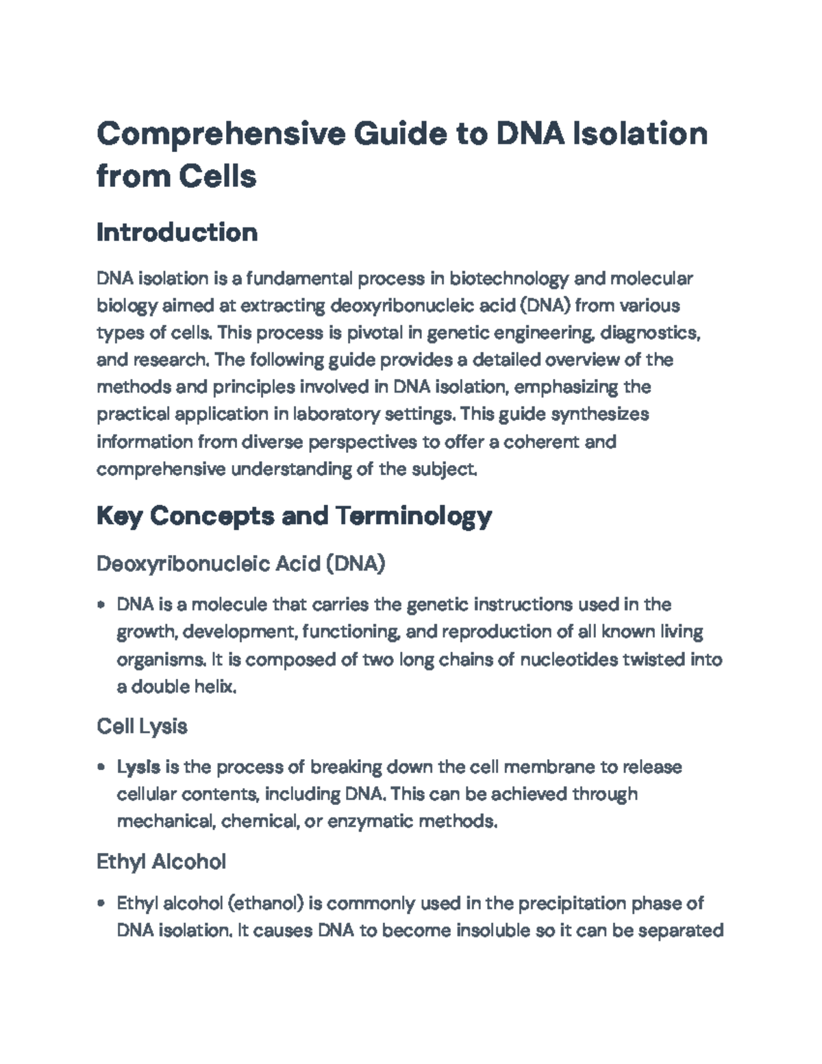 Comprehensive Guide to DNA Isolation from Cells for Lab Applications ...