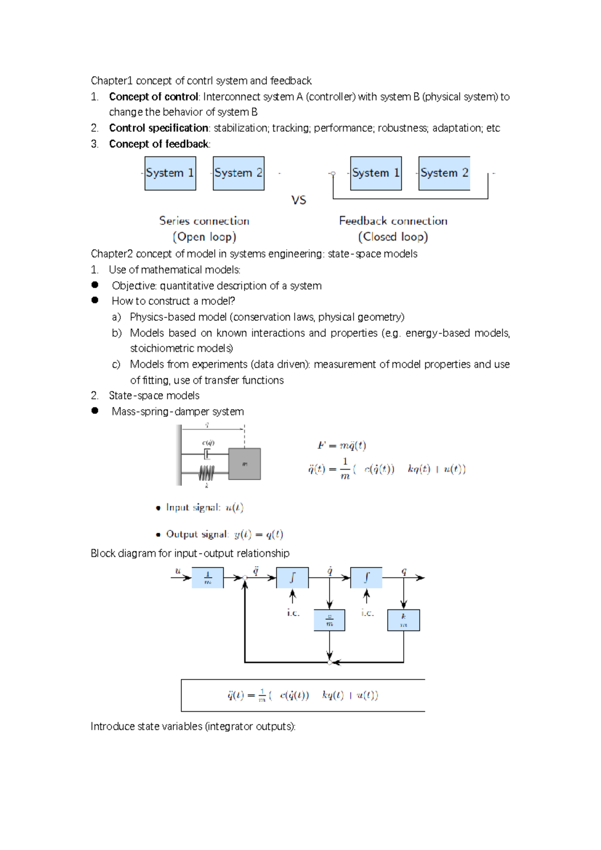 Control System Design Summary: Key Concepts and Techniques - Studeersnel