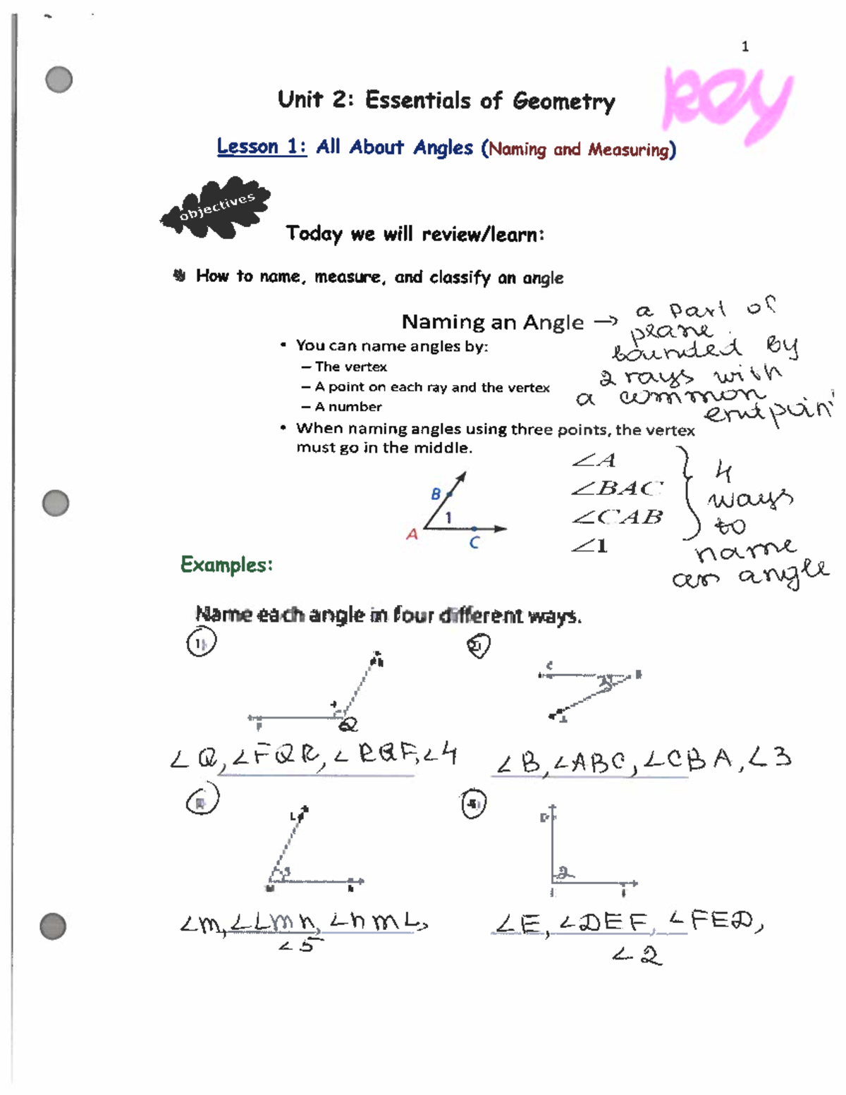 Key to lesson 1 Unit 2 - Studocu
