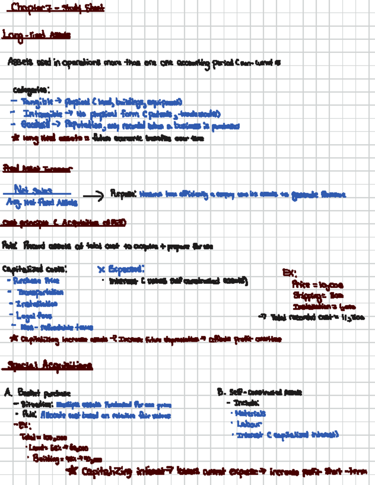 Chapter 7 Study Notes: Assets and Depreciation Concepts - Studocu