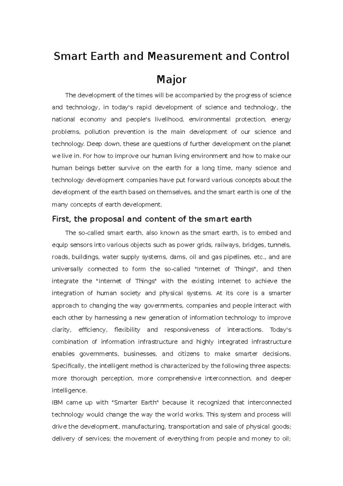 Smart Earth & Measurement Control: Integrating Tech for Sustainability ...
