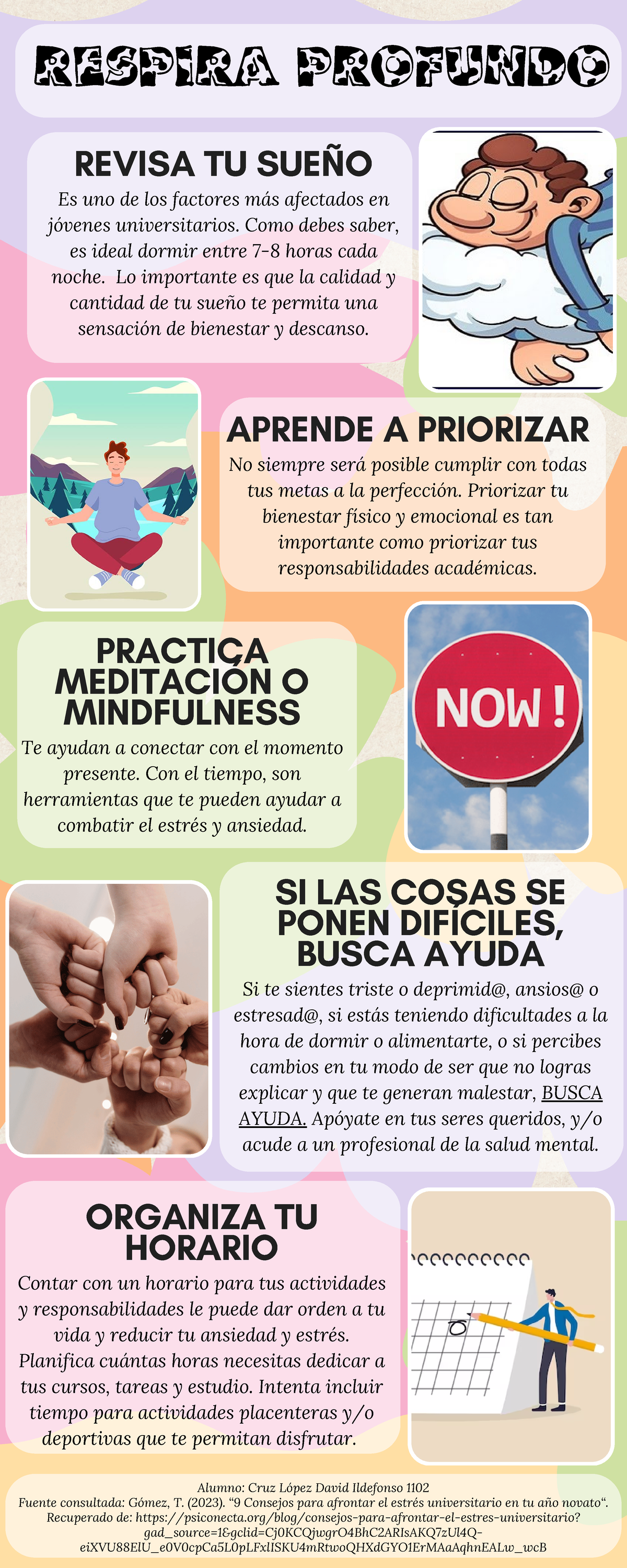 Respirar profundo - Infografía sobre métodos para afrontar el estrés ...