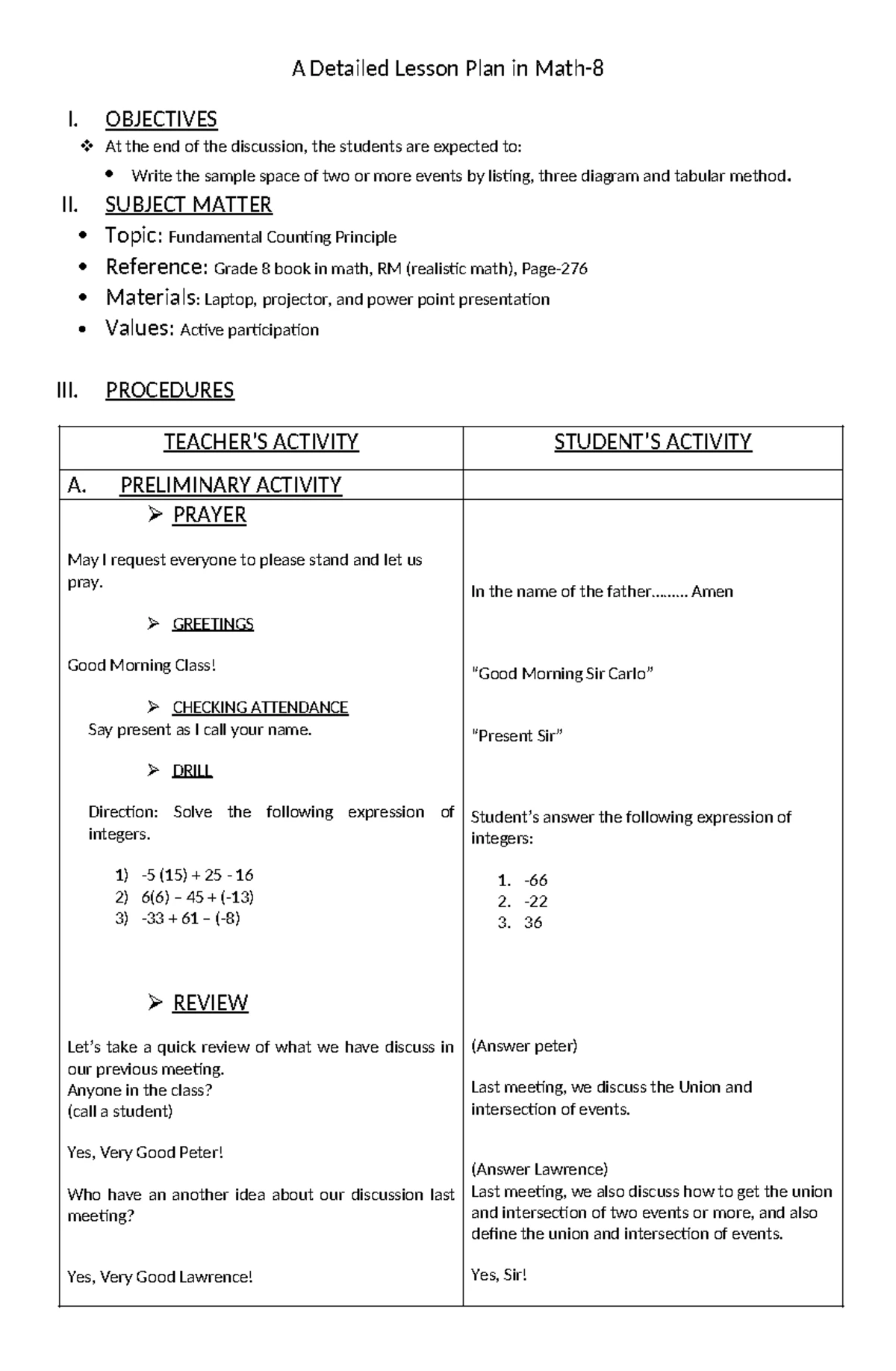 Grade 8 Math Teaching Guide: Module 7 - Triangle Congruence - Studocu