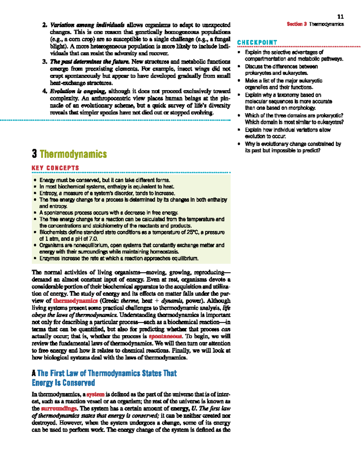 Biochemistry 101: Thermodynamics and Evolutionary Adaptation Insights ...