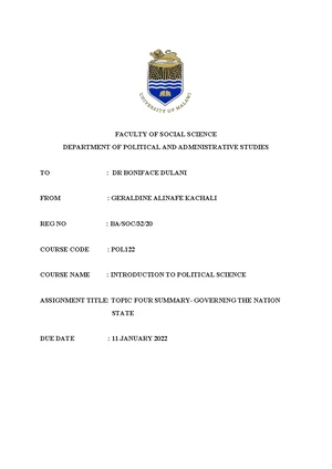 POL122 Assignment: Judiciary Branches Summary - Studocu