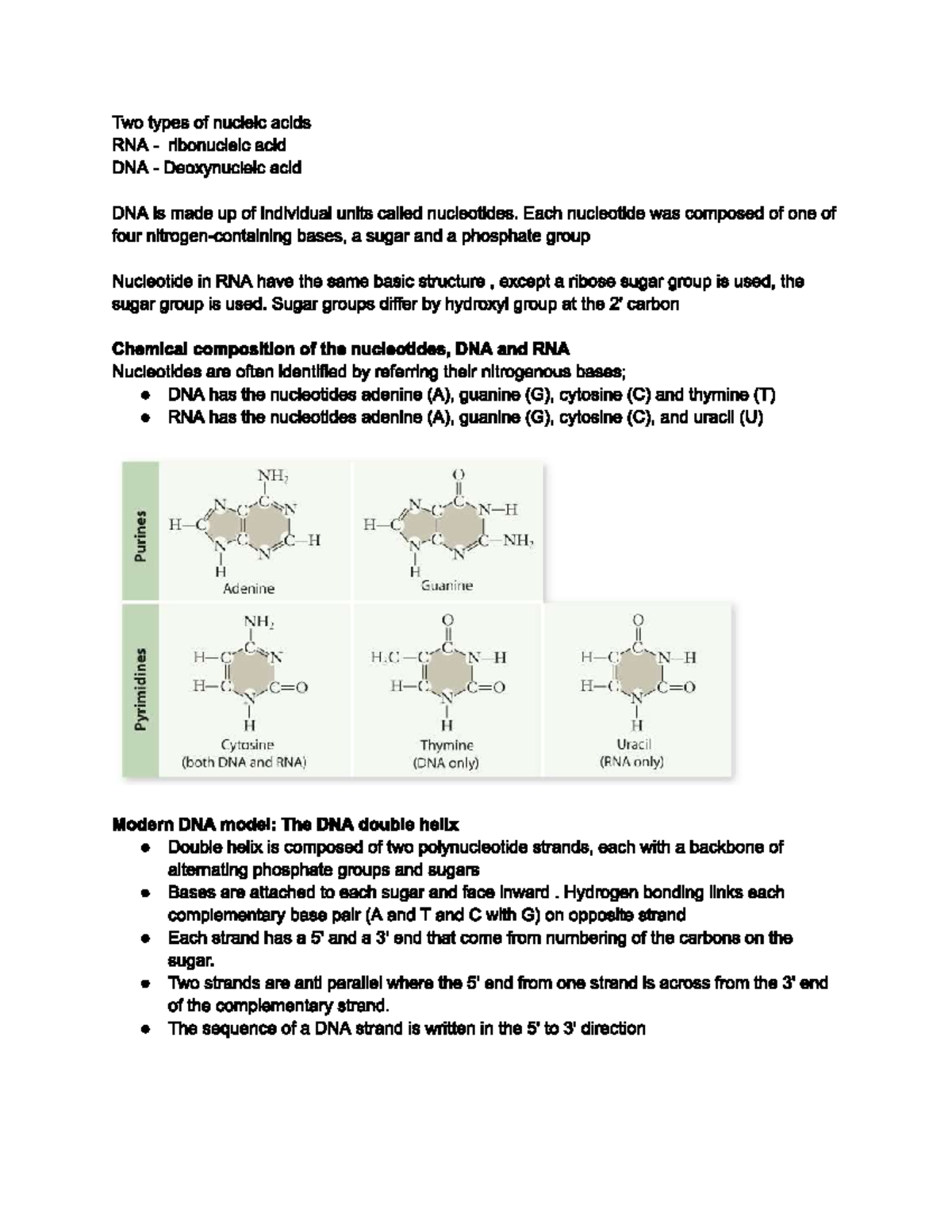 Biology 12 Unit 5 Chapter 5 Study Notes And Key Concepts Studocu